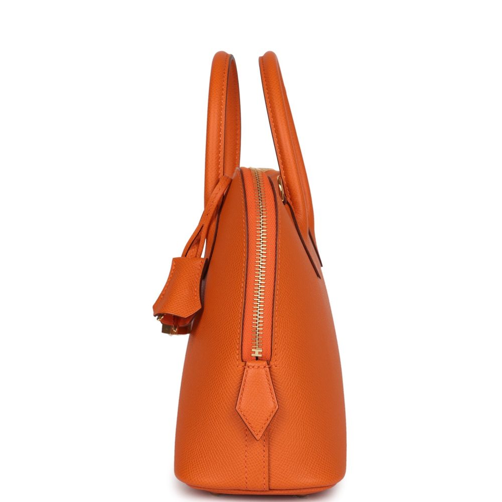 Hermes 1923 Bolide 25 Orange Epsom Gold Hardware - Image 6