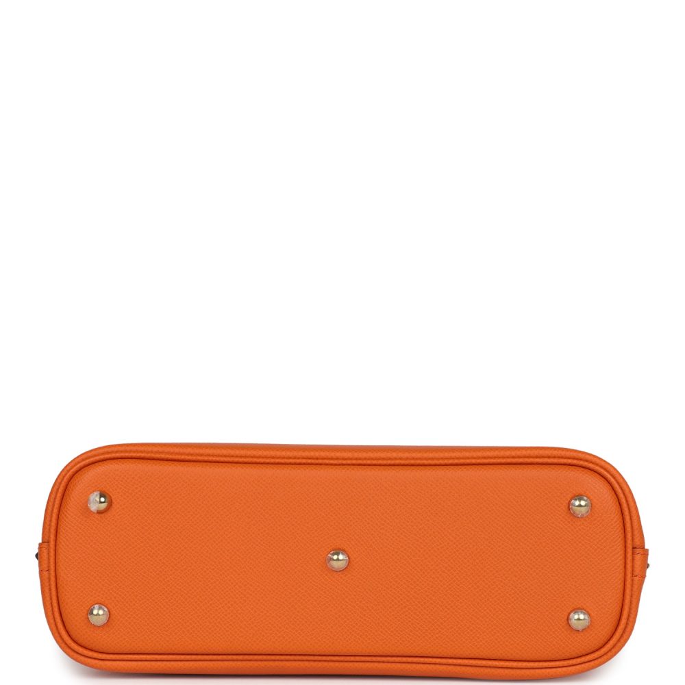 Hermes 1923 Bolide 25 Orange Epsom Gold Hardware - Image 7
