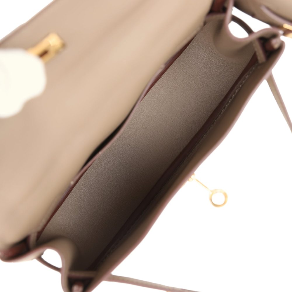 Hermes Kelly Moove Etoupe Swift Gold Hardware - Image 11