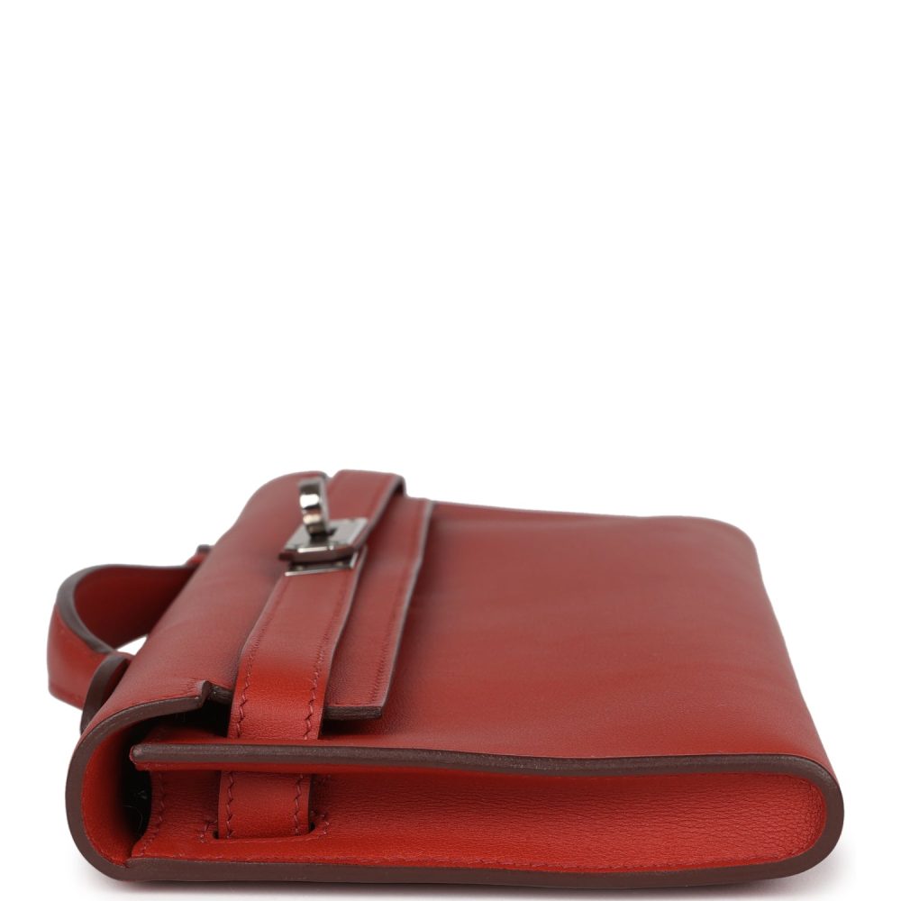 Hermes Kelly Cut Sanguine Swift Palladium Hardware - Image 3