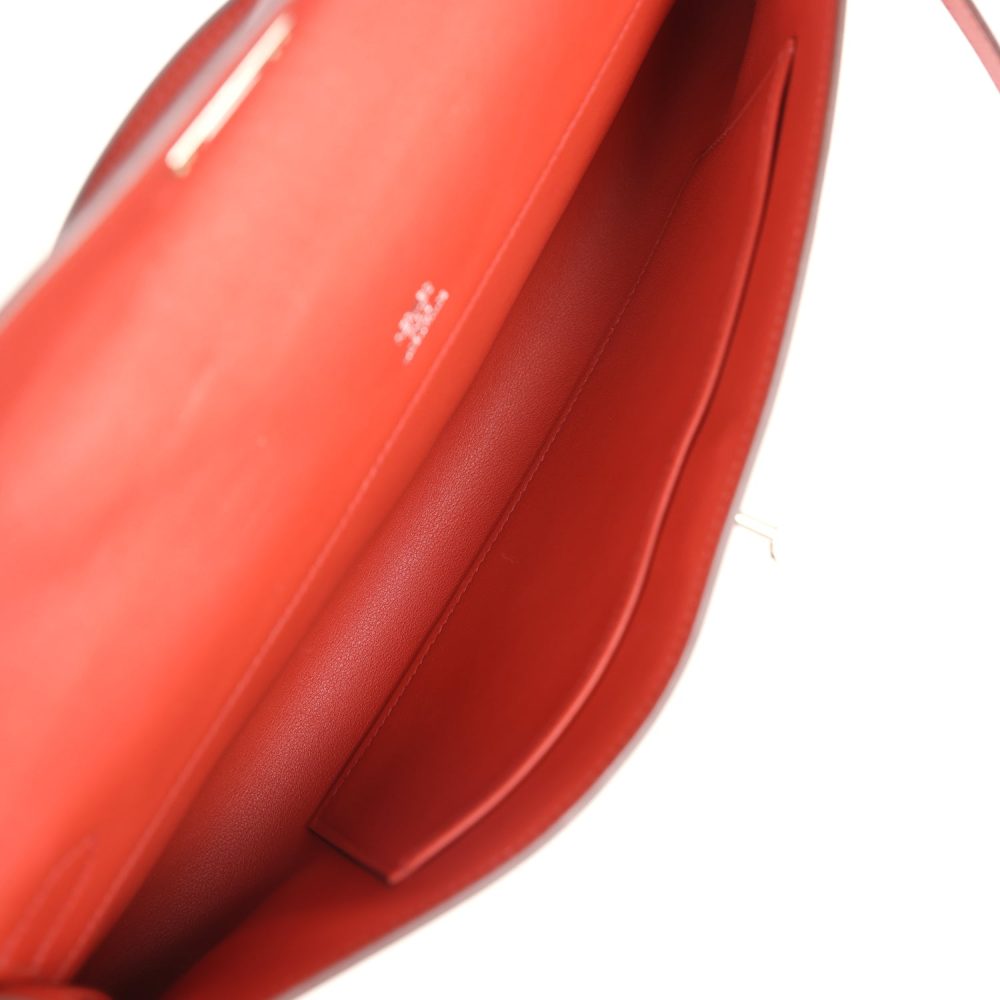 Hermes Kelly Cut Sanguine Swift Palladium Hardware - Image 8