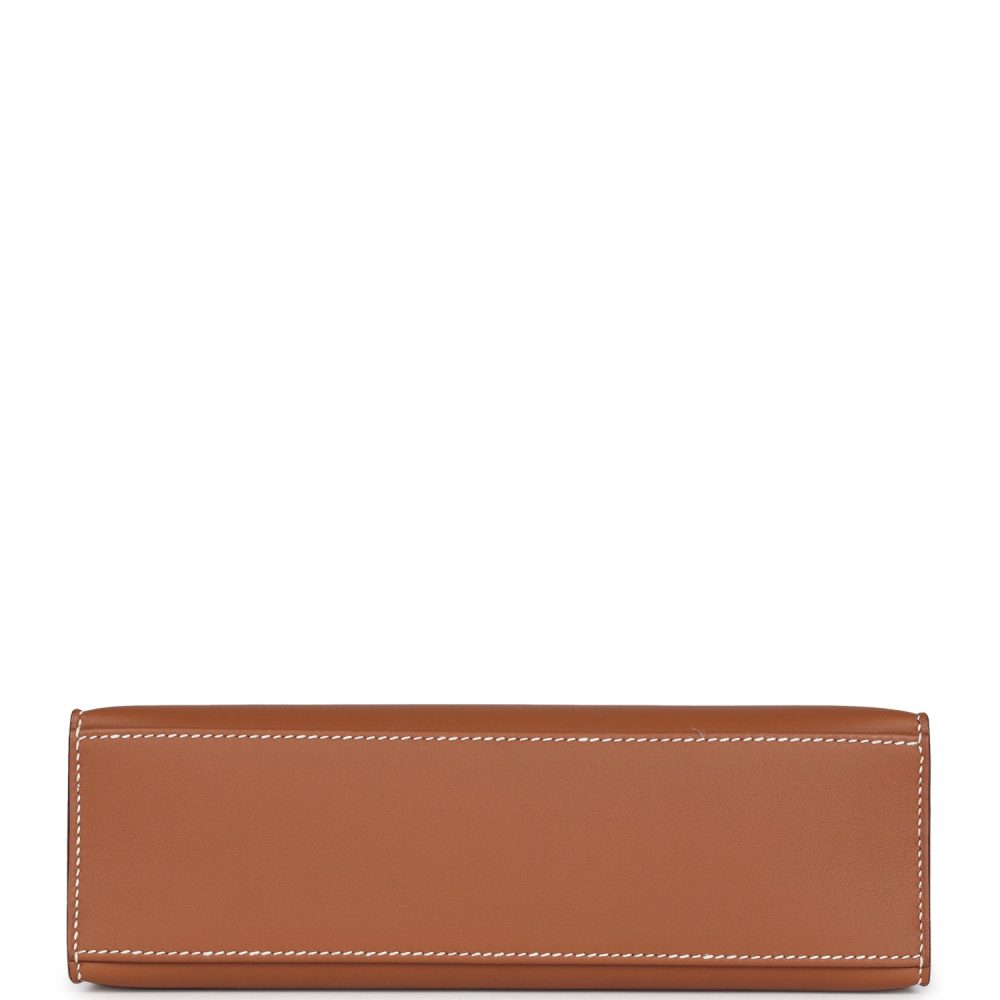 Hermes Kelly Pochette Gold Swift Gold Hardware - Image 6