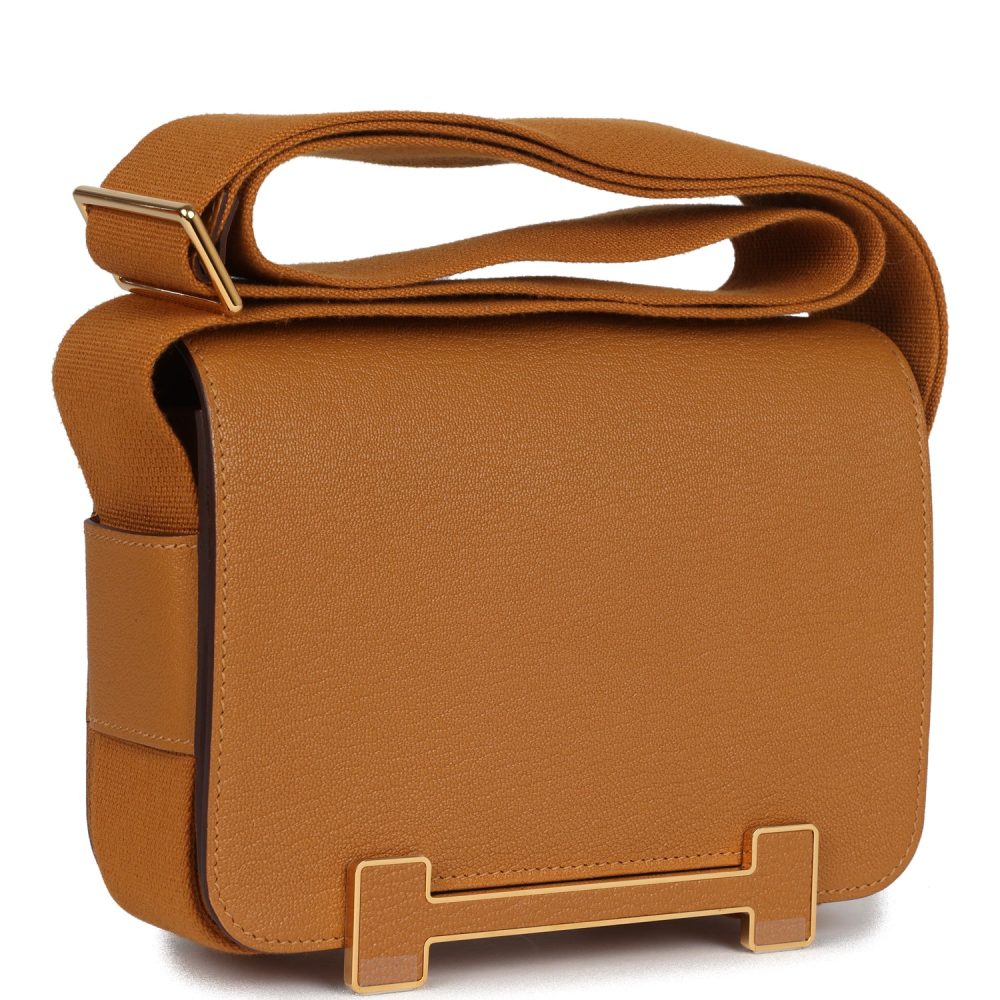 Hermes Geta Caramel Chevre Mysore Gold Hardware - Image 2