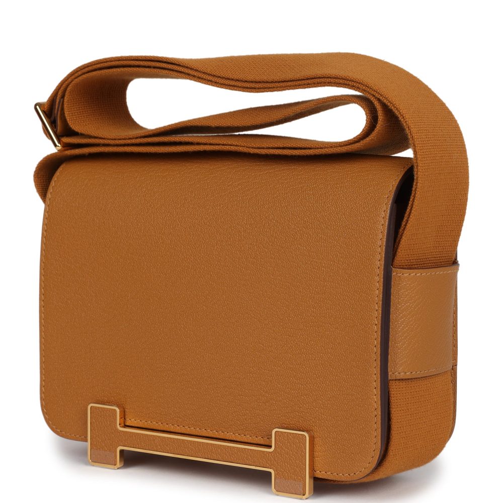 Hermes Geta Caramel Chevre Mysore Gold Hardware - Image 5