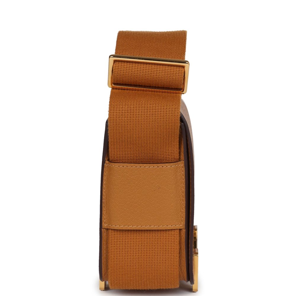 Hermes Geta Caramel Chevre Mysore Gold Hardware - Image 3
