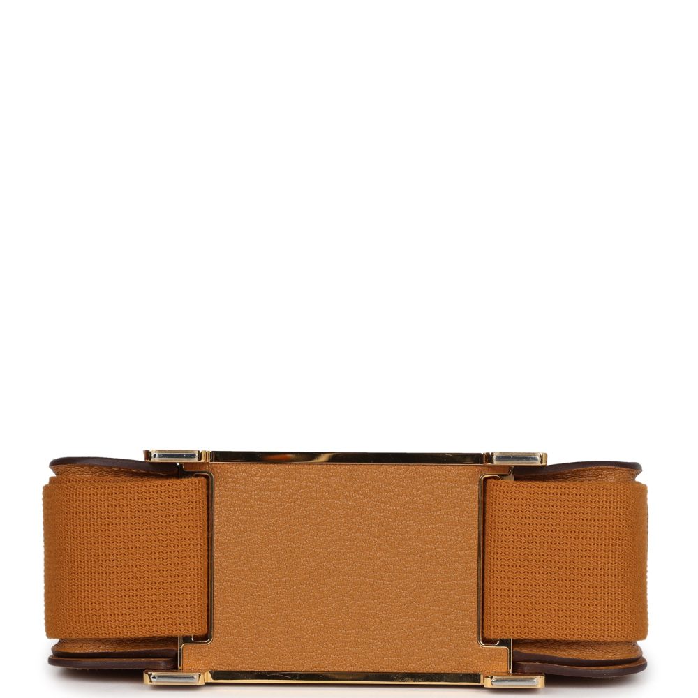 Hermes Geta Caramel Chevre Mysore Gold Hardware - Image 6