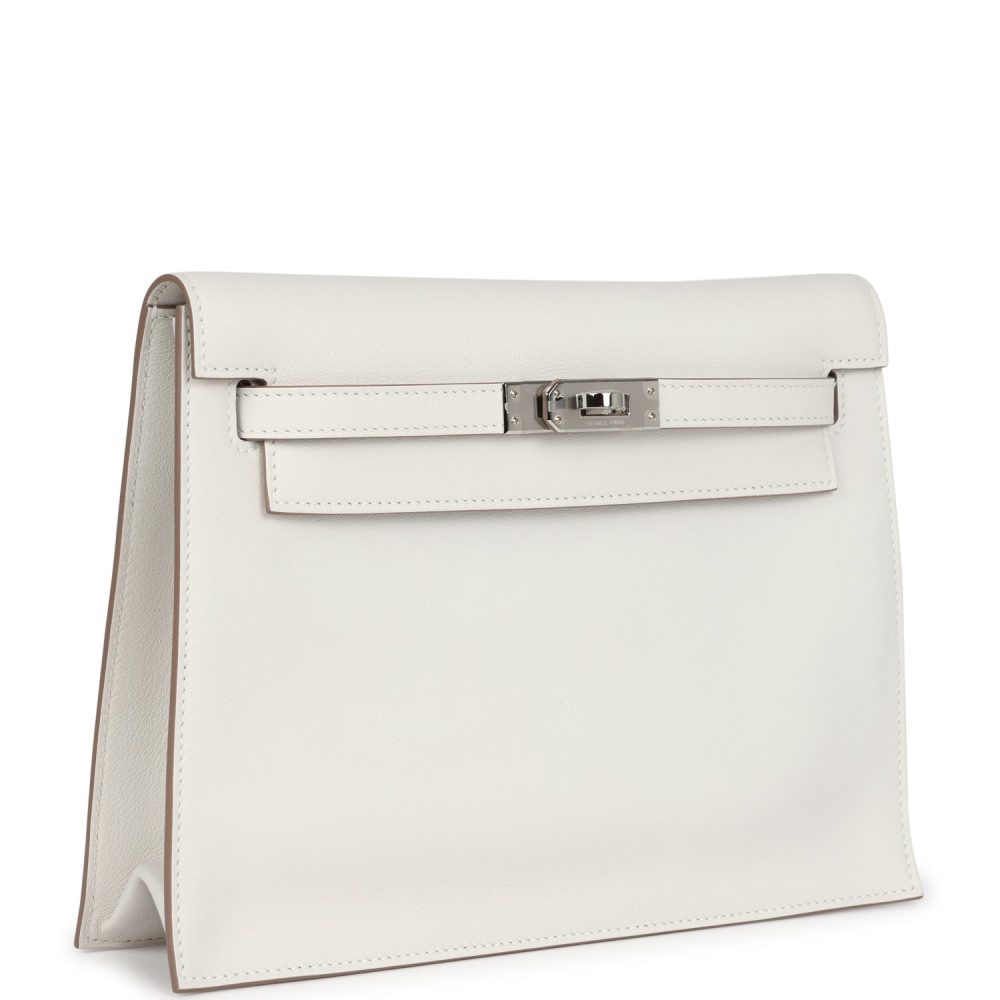 Hermes Kelly Danse Gris Pale Swift Palladium Hardware - Image 2
