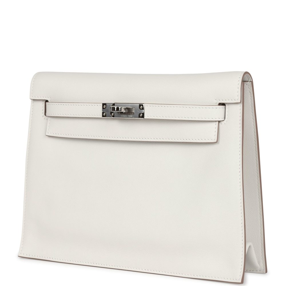 Hermes Kelly Danse Gris Pale Swift Palladium Hardware - Image 5