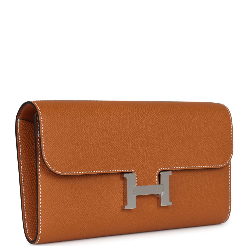 Hermes Constance To Go Wallet Toffee Epsom Palladium Hardware - Image 2