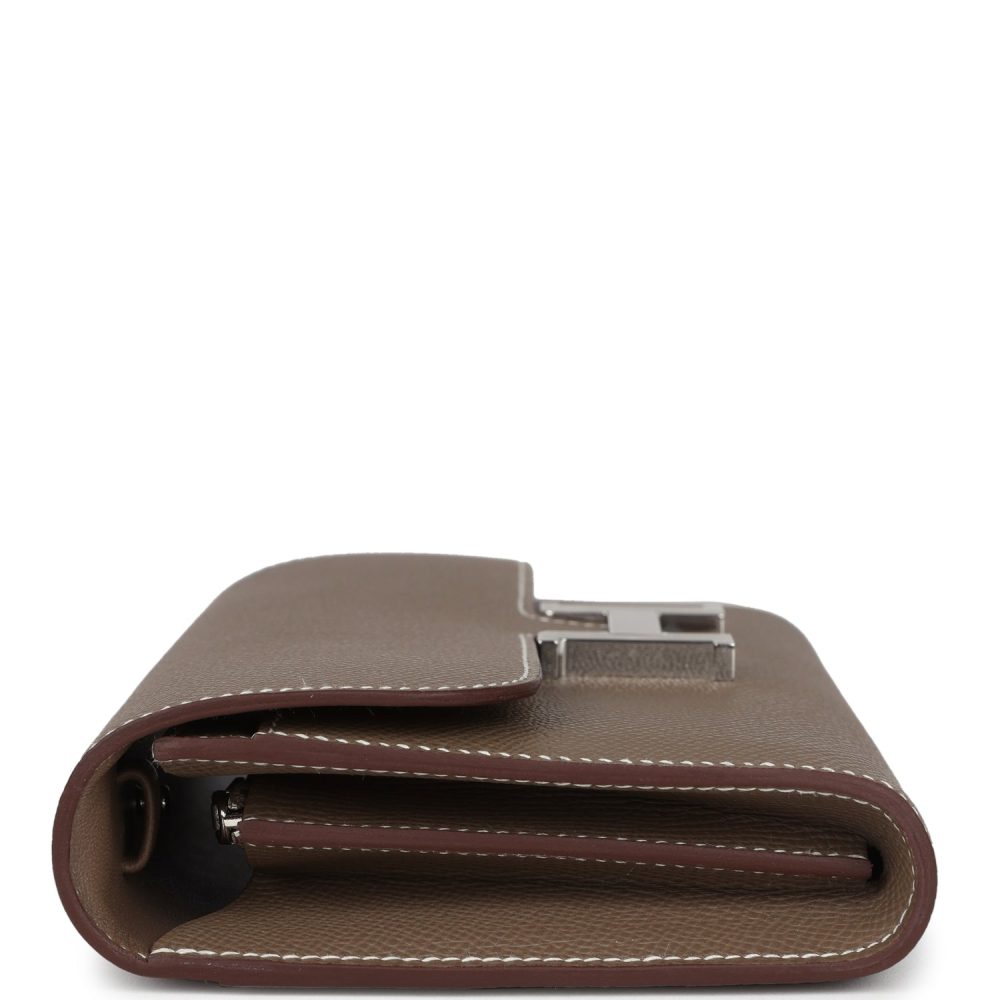 Hermes Constance Wallet To Go Etoupe Epsom Palladium Hardware - Image 5