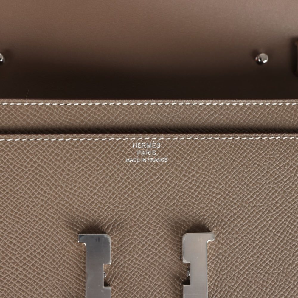 Hermes Constance Wallet To Go Etoupe Epsom Palladium Hardware - Image 7
