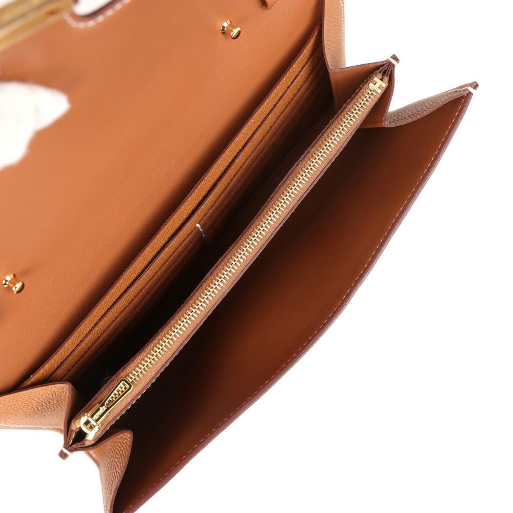 Hermes Constance Wallet To Go Gold Epsom Gold Hardware - Image 8
