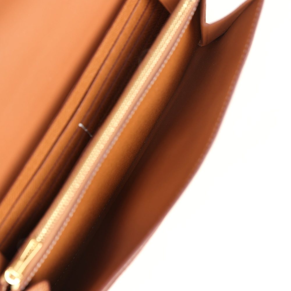 Hermes Constance Wallet To Go Gold Epsom Gold Hardware - Image 10