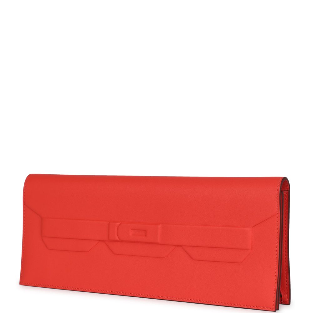 Hermes Shadow Kelly Cut Orange Field Swift - Image 5