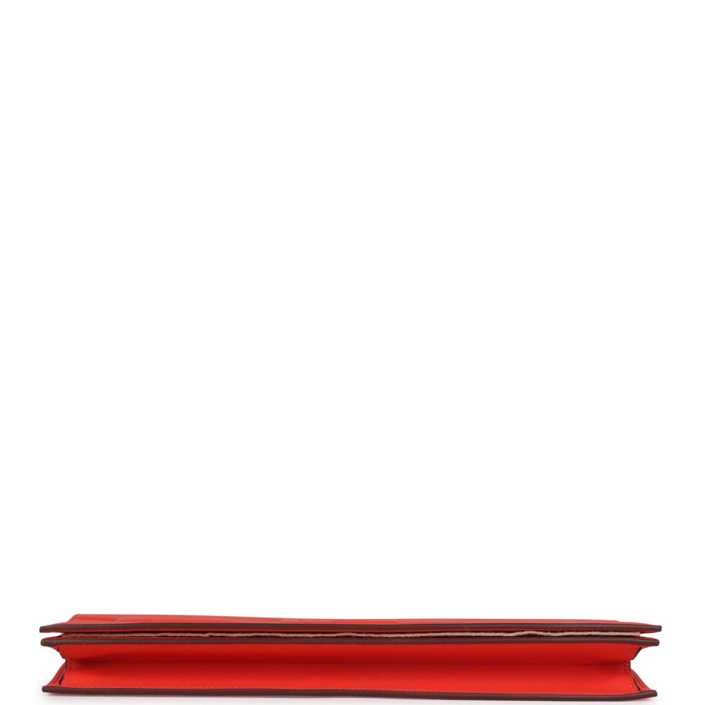 Hermes Shadow Kelly Cut Orange Field Swift - Image 6