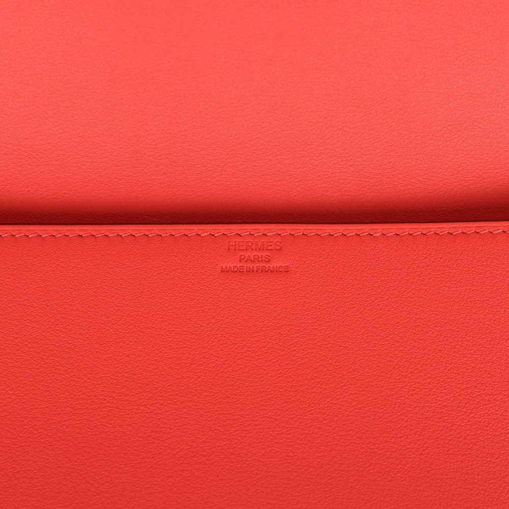 Hermes Shadow Kelly Cut Orange Field Swift - Image 7