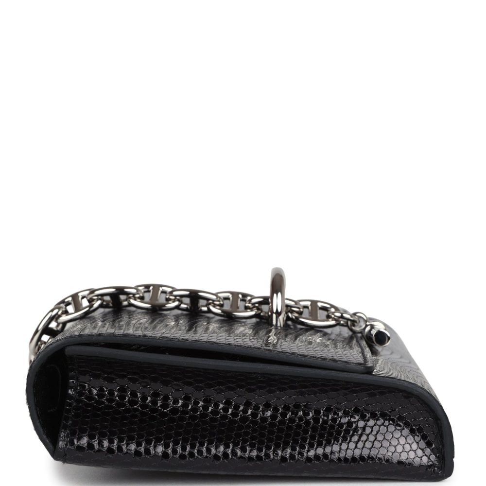 Hermes Chaine d' Ancre Wallet to Go Black Varanus Niloticus Lizard Palladium Hardware - Image 3