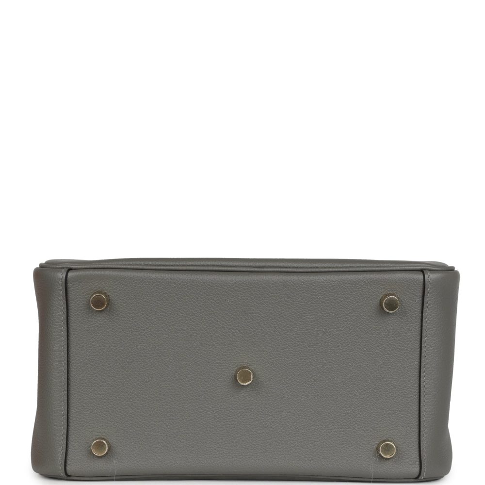 Hermes Lindy 26 Gris Meyer Evercolor Gold Hardware - Image 6