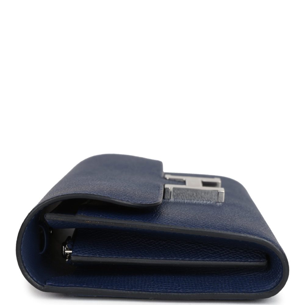 Hermes Constance Wallet To Go Bleu Navy Epsom Palladium Hardware - Image 3
