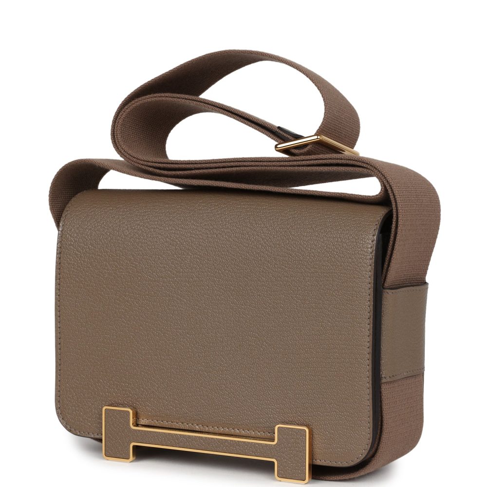 Hermes Geta Etoupe Chevre Gold Hardware - Image 5