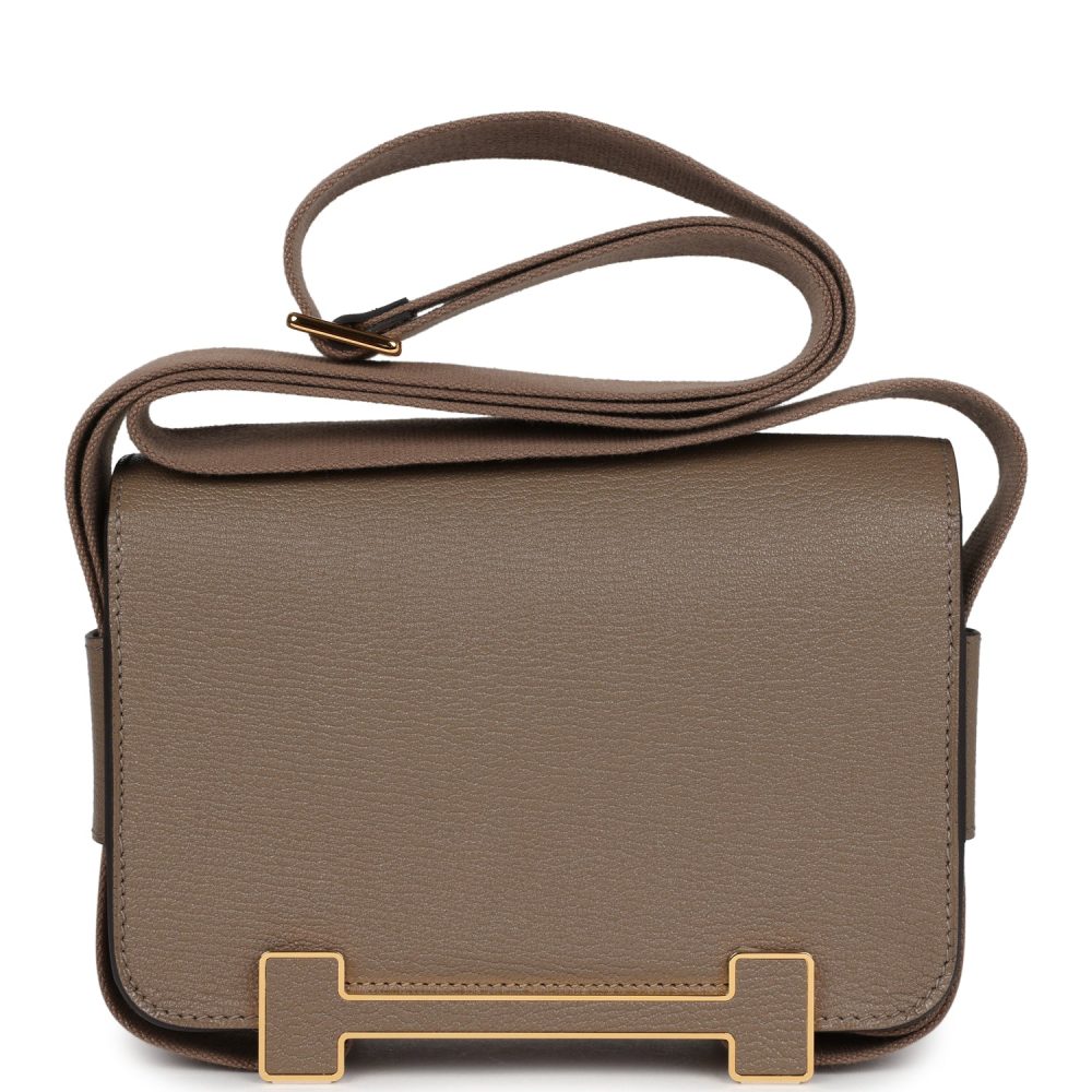 Hermes Geta Etoupe Chevre Gold Hardware - Image 4
