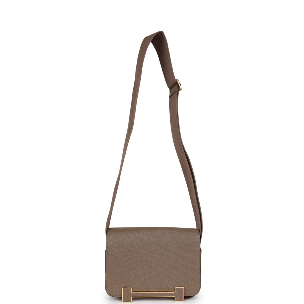 Hermes Geta Etoupe Chevre Gold Hardware - Image 7