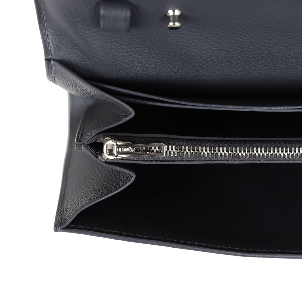 Hermes Constance Wallet To Go Ardoise Evercolor Palladium Hardware - Image 9