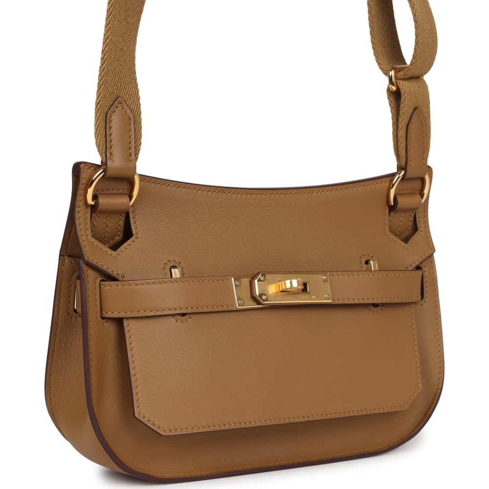 Hermes Mini Jypsiere Bronze Dore Swift Gold Hardware - Image 2