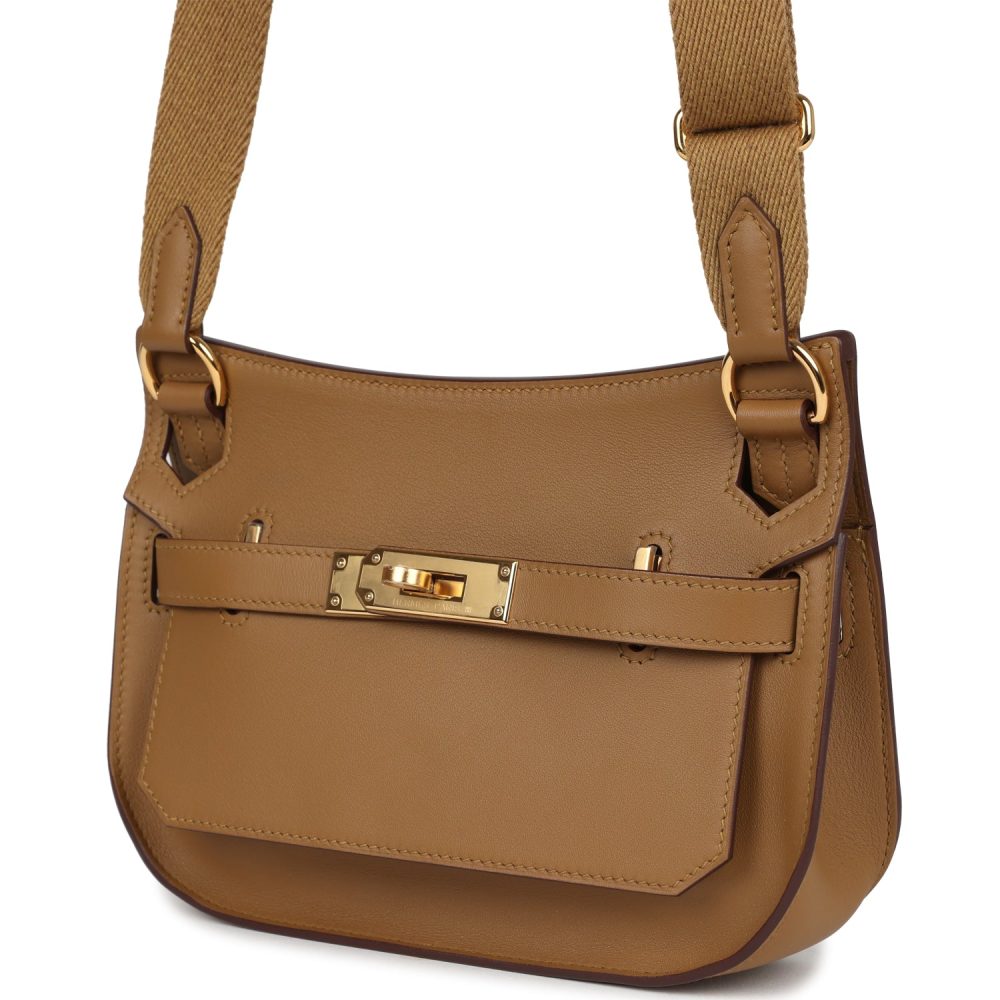 Hermes Mini Jypsiere Bronze Dore Swift Gold Hardware - Image 5