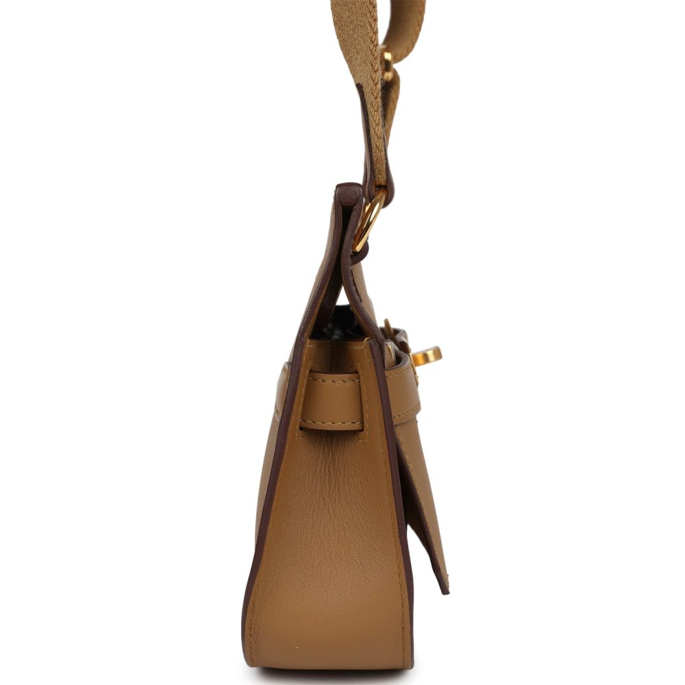 Hermes Mini Jypsiere Bronze Dore Swift Gold Hardware - Image 3