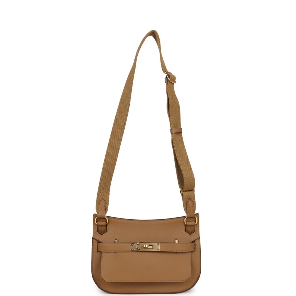 Hermes Mini Jypsiere Bronze Dore Swift Gold Hardware - Image 6
