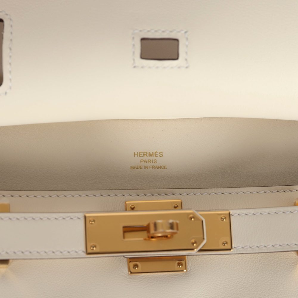 Hermes Mini Jypsiere Nata Swift Gold Hardware - Image 8