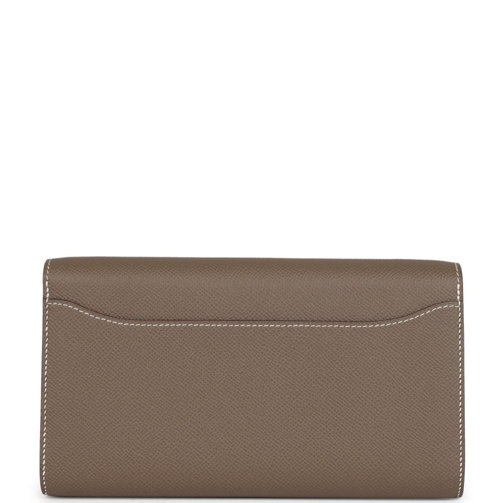 Hermes Constance Wallet To Go Etoupe Epsom Gold Hardware - Image 4