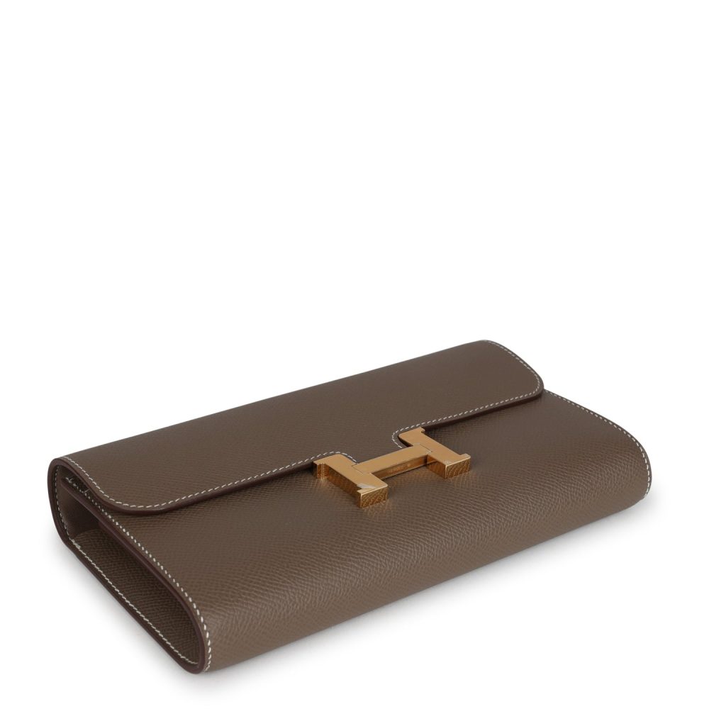 Hermes Constance Wallet To Go Etoupe Epsom Gold Hardware - Image 6