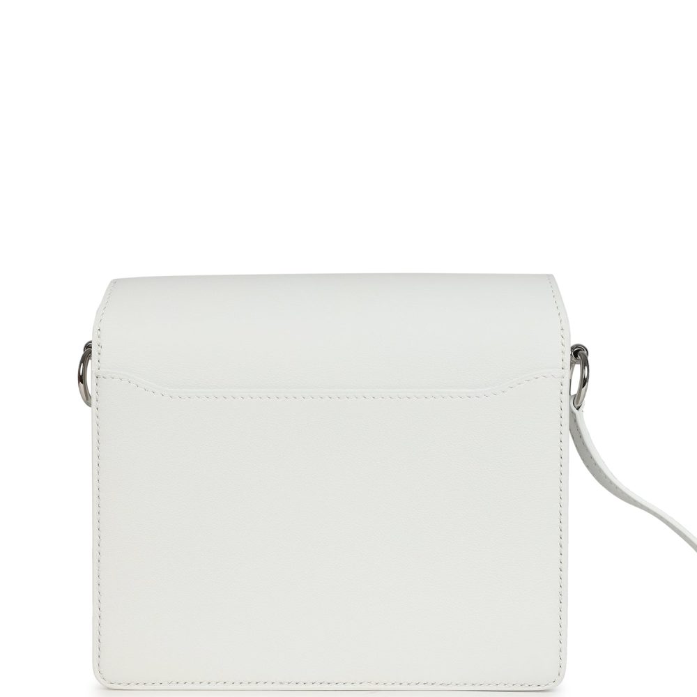 Hermes Mini Roulis New White Evercolor Palladium Hardware - Image 4