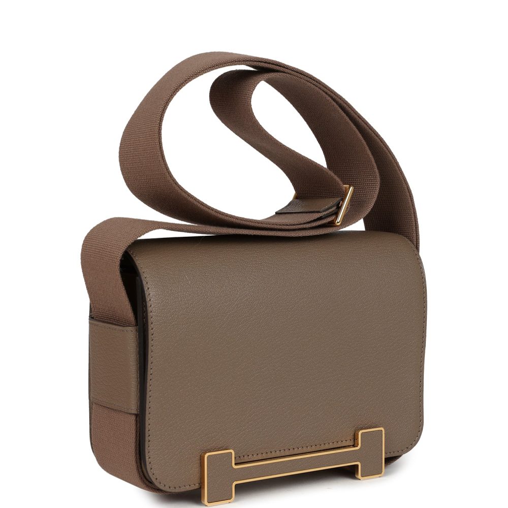 Hermes Geta Etoupe Chevre Mysore Gold Hardware - Image 2