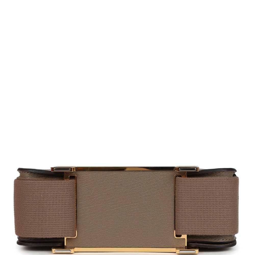Hermes Geta Etoupe Chevre Mysore Gold Hardware - Image 6