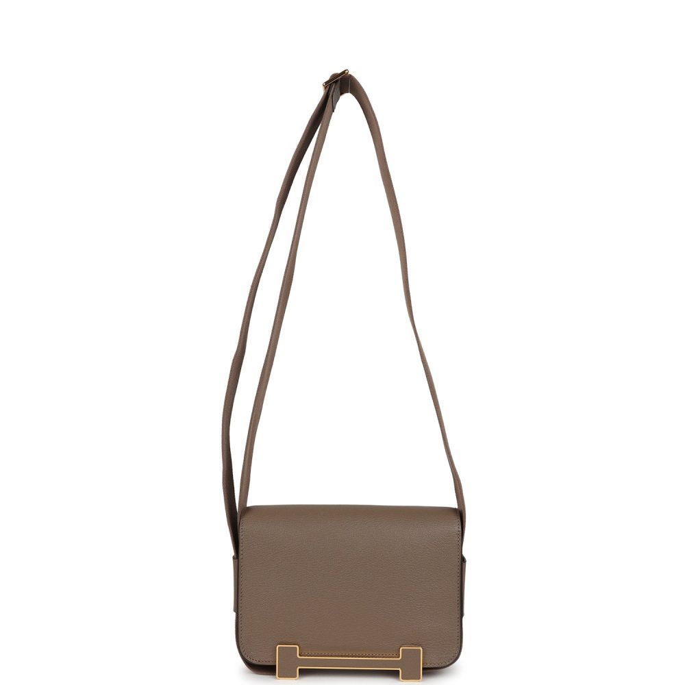 Hermes Geta Etoupe Chevre Mysore Gold Hardware - Image 7