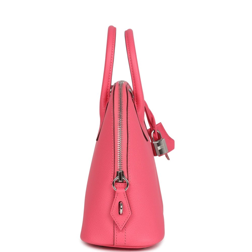 Hermes 1923 Bolide 25 Rose Azalee Epsom Palladium Hardware - Image 3