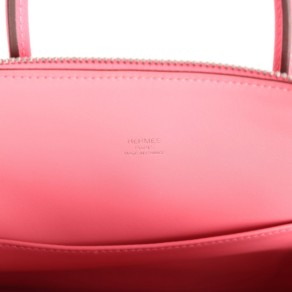 Hermes 1923 Bolide 25 Rose Azalee Epsom Palladium Hardware - Image 8