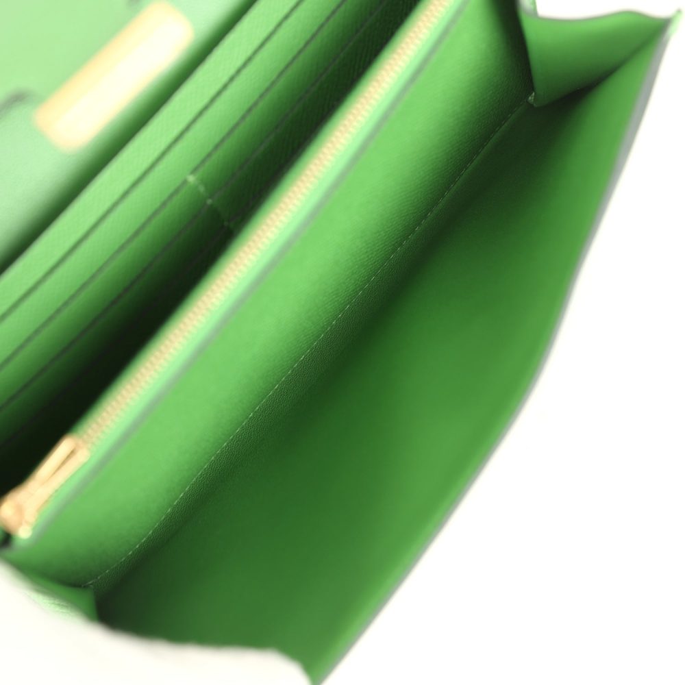 Hermes Constance Wallet To Go Vert Yucca Epsom Gold Hardware - Image 10