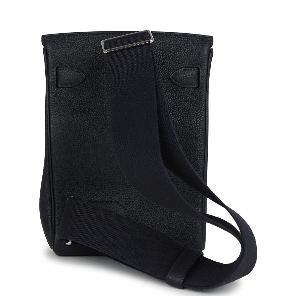 Hermes HAC A Dos PM Backpack Caban Togo Palladium Hardware - Image 4