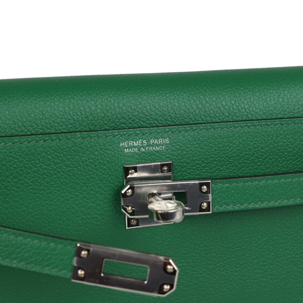 Hermes Kelly Danse Cactus Verso Evercolor Palladium Hardware - Image 7