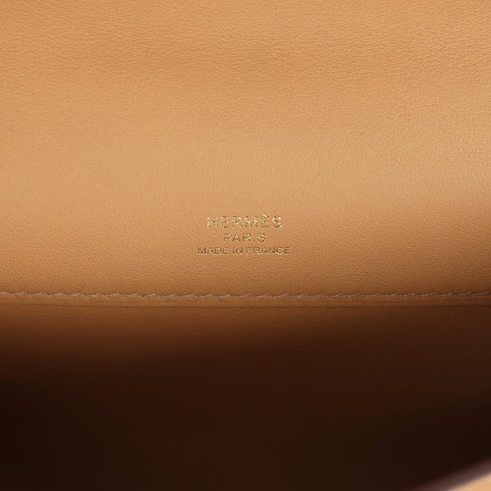 Hermes Kelly Cut Biscuit Swift Gold Hardware - Image 7