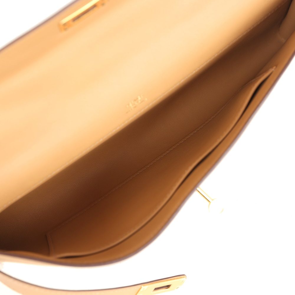 Hermes Kelly Cut Biscuit Swift Gold Hardware - Image 8