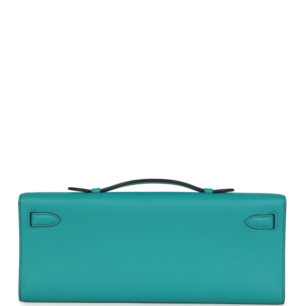 Hermes Kelly Cut Vert Verone Swift Gold Hardware - Image 4