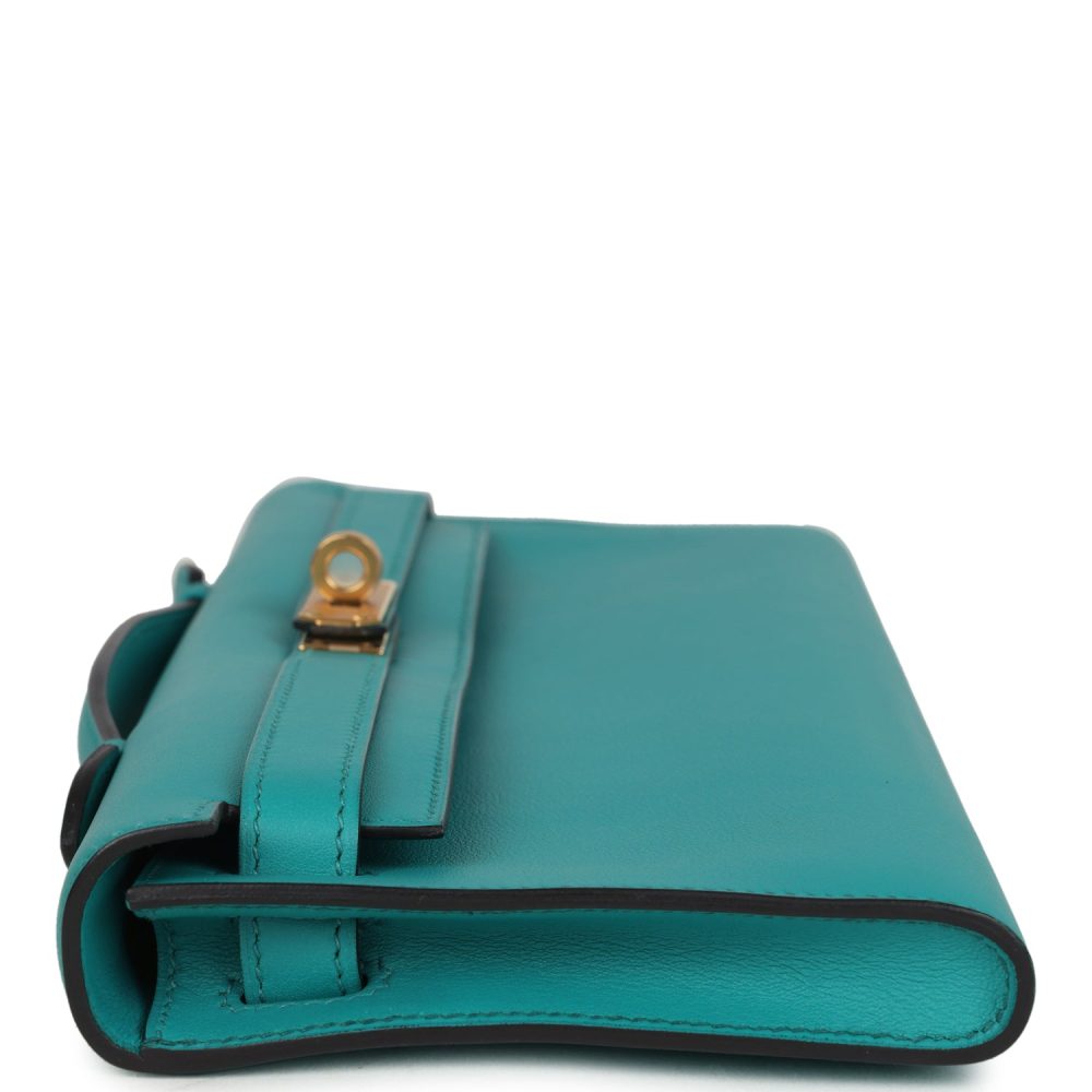 Hermes Kelly Cut Vert Verone Swift Gold Hardware - Image 3