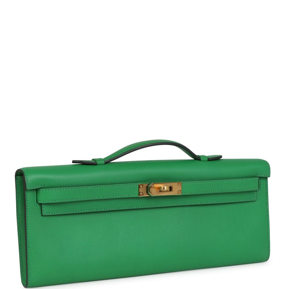 Hermes Kelly Cut Bambou Swift Gold Hardware - Image 2