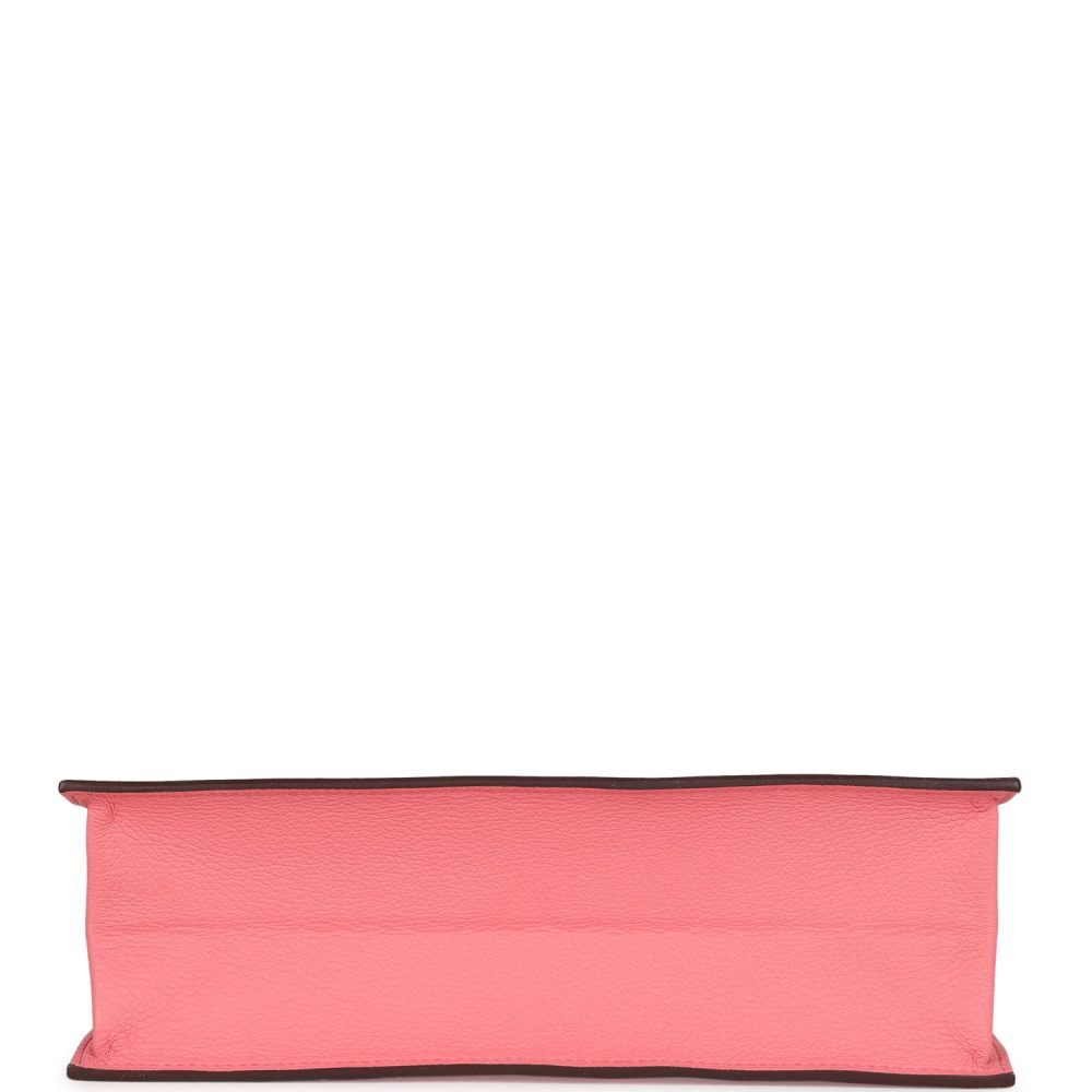 Hermes Kelly Danse Rose Azalee Verso Evercolor Palladium Hardware - Image 6