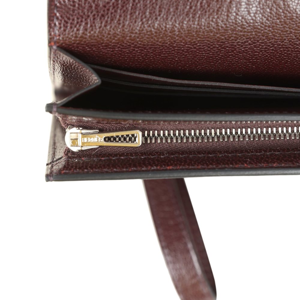 Hermes Kelly Pocket Long Wallet Rouge Sellier Chevre Chamkila Electrum Hardware - Image 9
